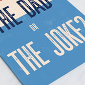 "The Dad" - Single Greeting Cards in Sky by Pixel and Hank - Close-Up