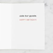 "Oldie but Goodie Vintage Theme" - Single Greeting Cards in Moss by Emanuela Carratoni - Interior