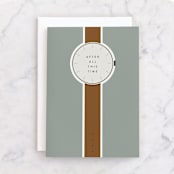 "All this Time" - Single Greeting Cards in Stone by Julie Murray - Front