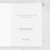 "All this Time" - Single Greeting Cards in Stone by Julie Murray - Customizable Interior Example