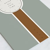 "All this Time" - Single Greeting Cards in Stone by Julie Murray - Close-Up