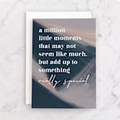 "My life with you" - Single Greeting Cards in Navy by Creo Study - Front