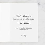 "Panic" - Single Greeting Cards in Ink by Wildflower Paper Company - Customizable Interior Example