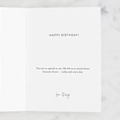 "No Matter How Loud" - Single Greeting Cards in Night by Carolyn Kach - Customizable Interior Example