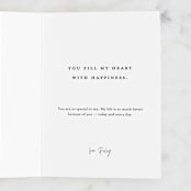 "Handsome flourish" - Single Greeting Cards in Ink by Stacey Meacham - Customizable Interior Example