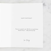 "Hey Handsome" - Single Greeting Cards in Gold by Magdalena Earnest - Customizable Interior Example