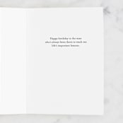 "Close Door Dad" - Single Greeting Cards in Pool by Shannon Kohn - Interior