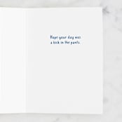 "Tighty Whities" - Single Greeting Cards in Blue Jay by Kacey Kendrick Wagner - Interior