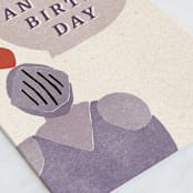 "Epic" - Single Greeting Cards in Cream by Sumak Studio - Close-Up