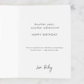 "ride" - Single Greeting Cards in Eggshell by Tennie and Co. - Customizable Interior Example