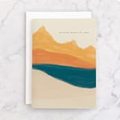 "The Journey" - Single Greeting Cards in Desert by Adelyn T. - Front