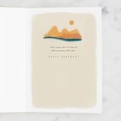 "The Journey" - Single Greeting Cards in Desert by Adelyn T. - Interior