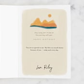 "The Journey" - Single Greeting Cards in Desert by Adelyn T. - Customizable Interior Example