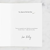 "Dubliner" - Single Greeting Cards in Ink by Alex Roda - Customizable Interior Example