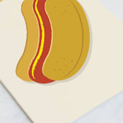 "Frankly" - Single Greeting Cards in Beige by Alexandra Cohn - Close-Up