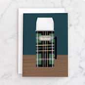 "Still Hot" - Single Greeting Cards in Teal by Itsy Belle Studio - Front
