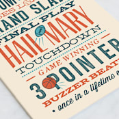 "All Star" - Single Greeting Cards in Cream by Robert and Stella - Close-Up