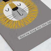 "King for the day" - Single Greeting Cards in Slate by Farinaz Vaseghi - Close-Up