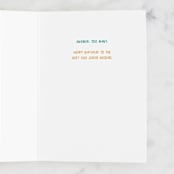 "Dad Jokes" - Single Greeting Cards in Navy by Megan Cash - Interior