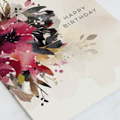 "Bloom" - Single Greeting Cards in Rose by Lori Wemple - Close-Up