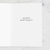 "Party Meow" - Single Greeting Cards in Baby Blue by Everett Paper Goods - Interior
