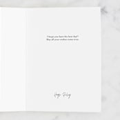 "You are Magic" - Single Greeting Cards in Pink by Stacy Kim - Customizable Interior Example