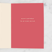 "Girl Gang" - Single Greeting Cards in Coral by Robert and Stella - Interior