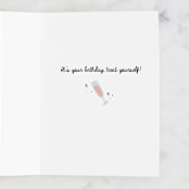 "WINE NAP REPEAT" - Single Greeting Cards in Blush by Cindy Chu - Interior