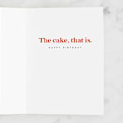 "Here for it" - Single Greeting Cards in Papaya by Lea Delaveris - Interior