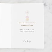 "Macaron Cake" - Single Greeting Cards in Blush by Ana Sharpe - Customizable Interior Example
