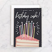 "Birthday Diet" - Single Greeting Cards in Strawberry by Oma N. Ramkhelawan - Front