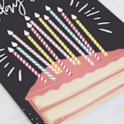 "Birthday Diet" - Single Greeting Cards in Strawberry by Oma N. Ramkhelawan - Close-Up