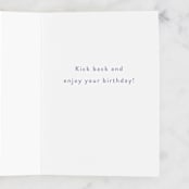 "Chill AF" - Single Greeting Cards in Blush by Everett Paper Goods - Interior