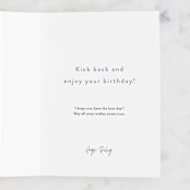 "Chill AF" - Single Greeting Cards in Blush by Everett Paper Goods - Customizable Interior Example