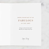 "Fancy Cake" - Single Greeting Cards in Mint by Ana Sharpe - Customizable Interior Example