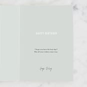 "Bestie" - Single Greeting Cards in Sage by Sara Hicks Malone - Customizable Interior Example