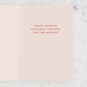 "29 Forever" - Single Greeting Cards in Blush by Shari Margolin - Interior