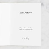 "rare gem" - Single Greeting Cards in Cream by Pati Cascino - Customizable Interior Example