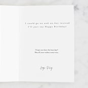 "Synonyms" - Single Greeting Cards in Grass by Katharine Watson - Customizable Interior Example