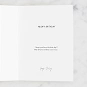 "Spoiled Cat Birthday" - Single Greeting Cards in Puddle by Ashley Presutti Beasley - Customizable Interior Example