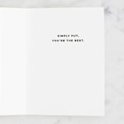 "Highlights" - Single Greeting Cards in Midnight by Tanya Lee of Frooted Design - Interior