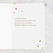"You Deserve Confetti" - Single Greeting Cards in Confetti by Violet and Mae - Interior