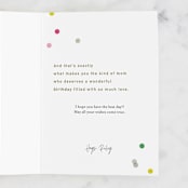 "You Deserve Confetti" - Single Greeting Cards in Confetti by Violet and Mae - Customizable Interior Example