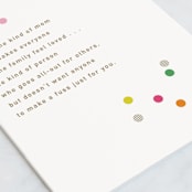 "You Deserve Confetti" - Single Greeting Cards in Confetti by Violet and Mae - Close-Up