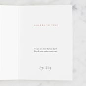 "dirty birthday martini" - Single Greeting Cards in Raspberry by Carolyn Nicks - Customizable Interior Example