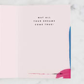 "Brush Strokes" - Single Greeting Cards in Rose by Anastasia Makarova - Interior