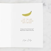 "Orange You Glad" - Single Greeting Cards in Orange by Jen Owens - Customizable Interior Example