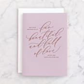 "Birthday Like You" - Single Greeting Cards in Blush by Carolyn Kach - Front