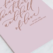 "Birthday Like You" - Single Greeting Cards in Blush by Carolyn Kach - Close-Up