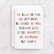 "Self love" - Single Greeting Cards in Citrus by Emanuela Carratoni - Front